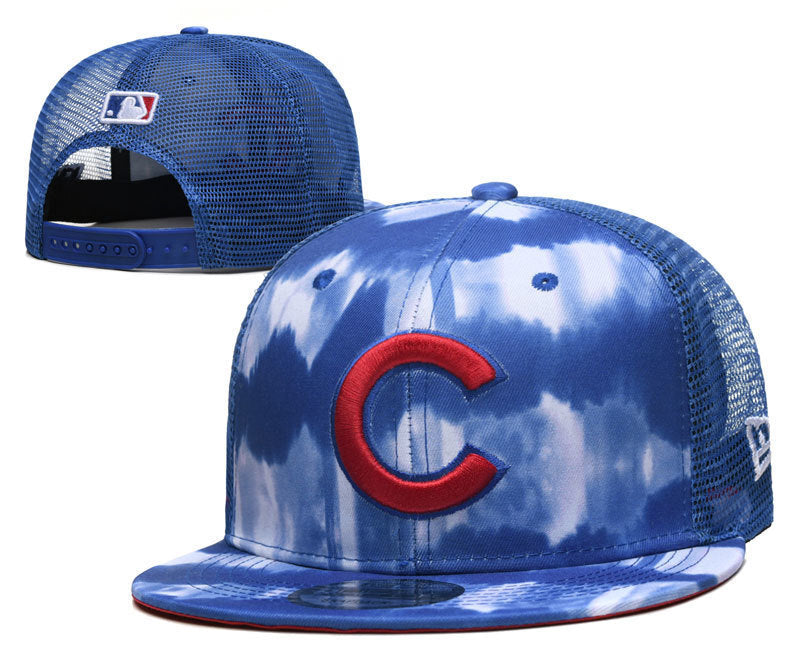 Chicago Cubs Royal Blue/White Tie-Dye/Trucker Edition 9FIFTY Snapback