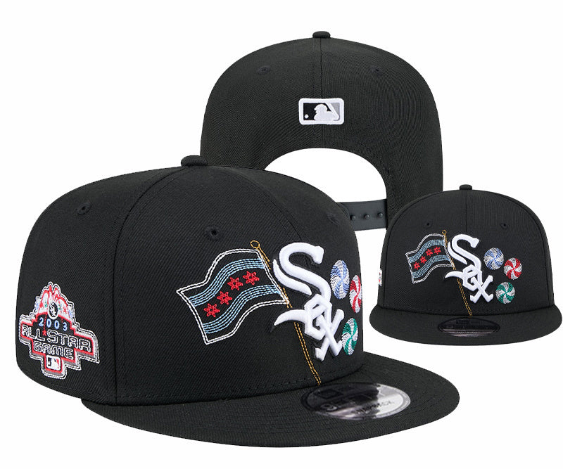 Chicago White Sox Black/White 2003 MLB All Star Game elementos 9FIFTY Snapback