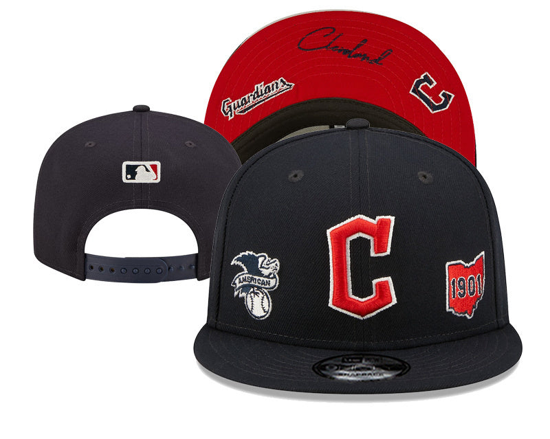 Cleveland Guardians Navy/Red Identity/City Connect - Cleveland Guardians 9FIFTY Snapback