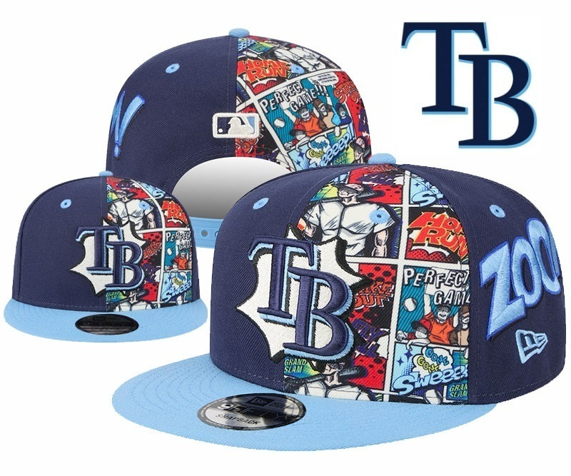 Tampa Bay Rays Navy/Light Blue City Connect/Edition Comic/comic 9FIFTY Snapback