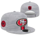 San Francisco 49ers Gray/Red NFL Sideline/Salute to Service/Edition 9FIFTY Snapback