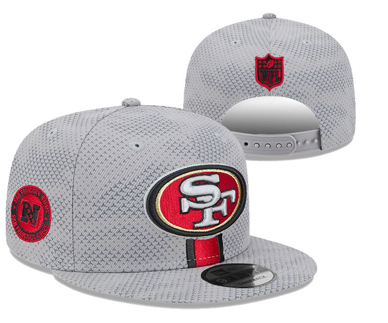 San Francisco 49ers Gray/Red NFL Sideline/Salute to Service/Edition 9FIFTY Snapback
