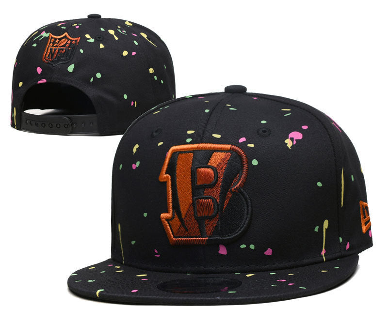 Cincinnati Bengals Black/Orange Paint Splatter/Neon Splatter Edition 9FIFTY Snapback