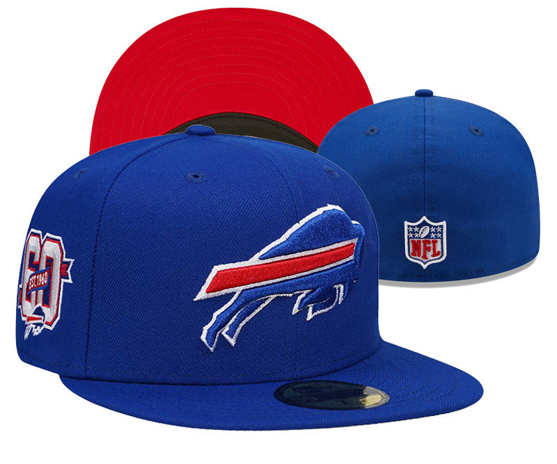 Buffalo Bills Royal Blue/Red Buffalo Bills 60th Anniversary 59FIFTY Fitted