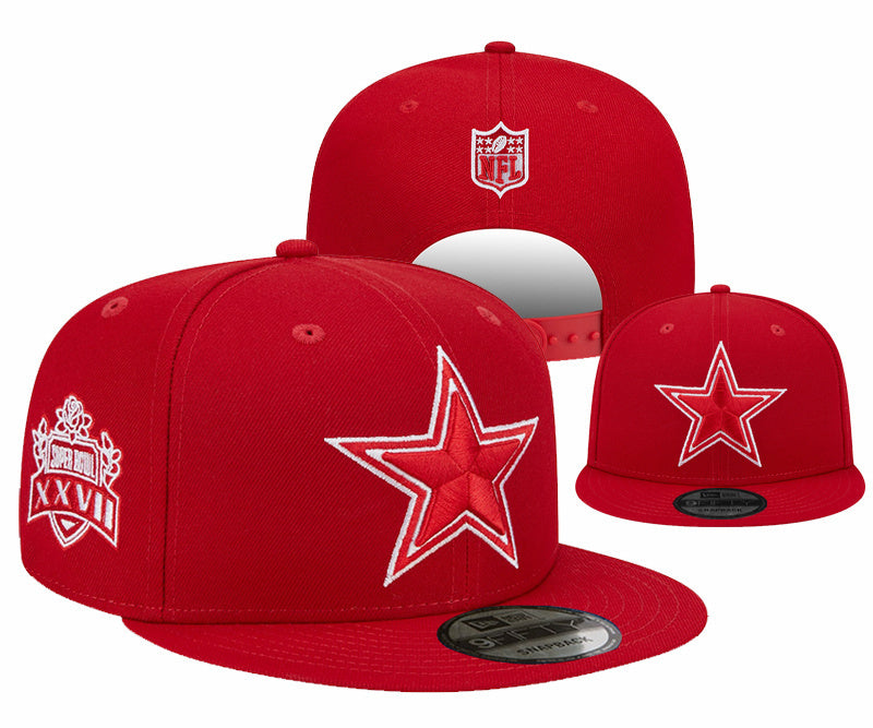 Dallas Cowboys Red/White Super Bowl XXVII Commemorative 9FIFTY Snapback