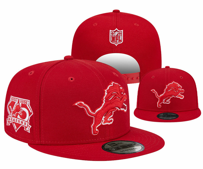Detroit Lions Red/White 75 Seasons (1974-2008) Detroit Lions 9FIFTY Snapback