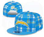 Los Angeles Chargers Light Blue/Blue Plaid/Plaid Collection 9FIFTY Snapback