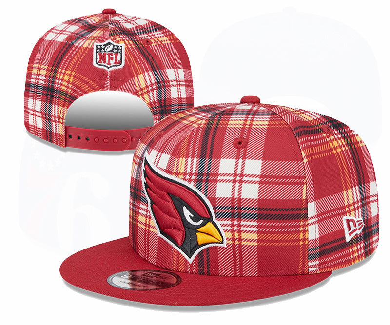 Arizona Cardinals Red/White Plaid/Plaid Edition 9FIFTY Snapback