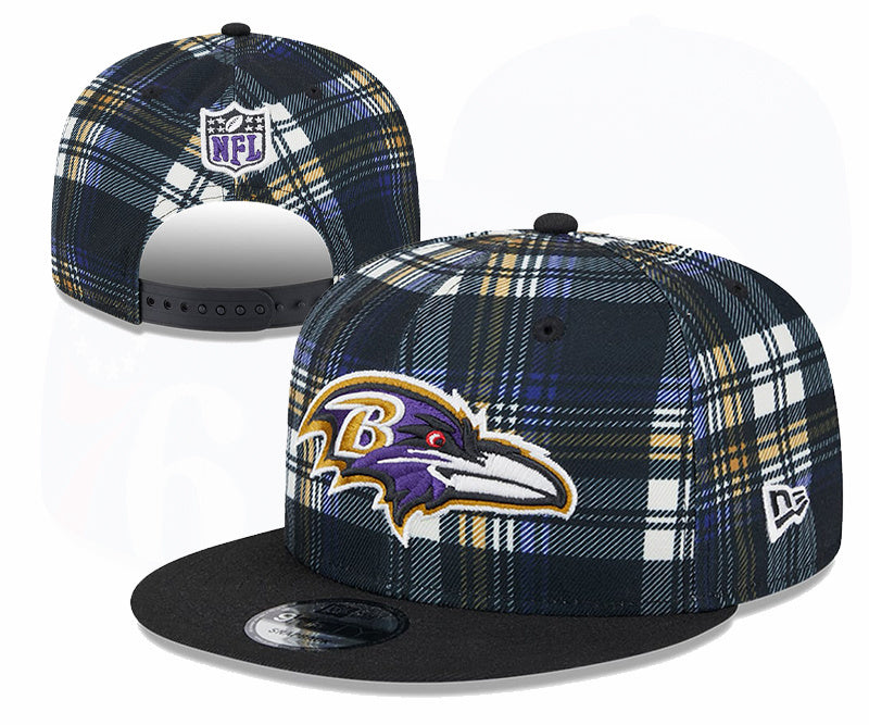 Baltimore Ravens Plaid Navy/Black Plaid/Tartan Edition 9FIFTY Snapback