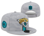 Jacksonville Jaguars Gray/Teal NFL Sideline/NFL Official Collection 9FIFTY Snapback