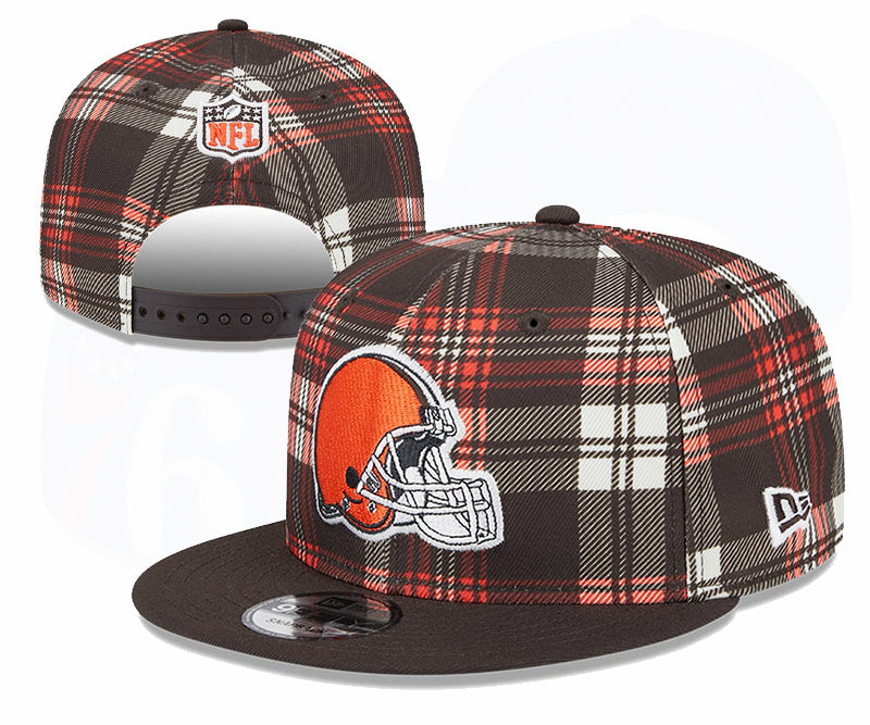 Cleveland Browns Brown/Red Plaid/Plaid Edition 9FIFTY Snapback