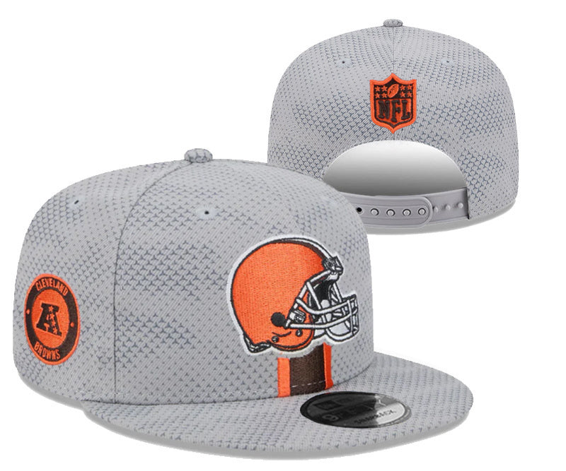 Cleveland Browns Gray/Orange NFL Sideline/Training Collection 9FIFTY Snapback