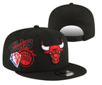 Chicago Bulls Black/Red NBA 75th Anniversary - Chicago Bulls Est. 9FIFTY Snapback