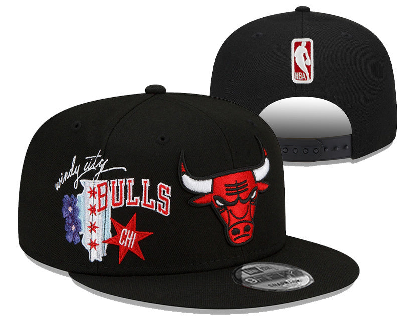 Chicago Bulls Black/Red City Edition/Windy City 9FIFTY Snapback