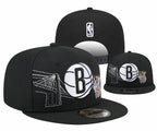 Brooklyn Nets Black/White NBA Draft/City Edition motivo 9FIFTY Snapback
