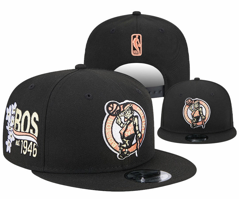 Boston Celtics Black/Rosa/Salmão City Edition/Floral Pack 2024-25 9FIFTY Snapback