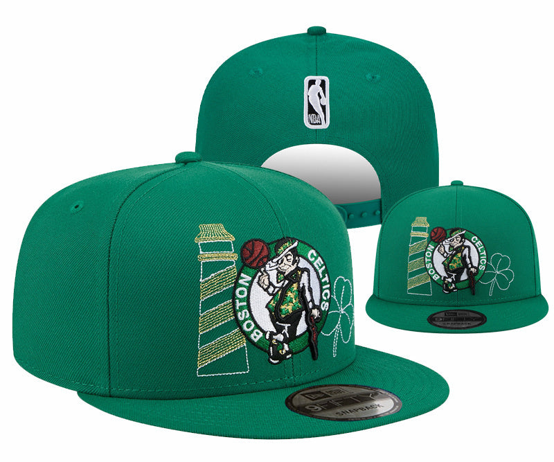 Boston Celtics Green/White NBA City Edition/Draft Edition — elementos 9FIFTY Snapback
