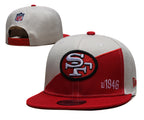 San Francisco 49ers Beige/Red Sideline/Team Establish 1946 Edition 9FIFTY Snapback