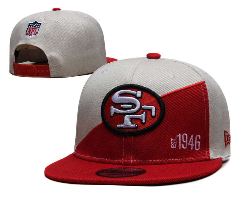 San Francisco 49ers Beige/Red Sideline/Team Establish 1946 Edition 9FIFTY Snapback