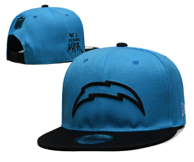 Los Angeles Chargers Light Blue/Black Be A Change Maker 9FIFTY Snapback