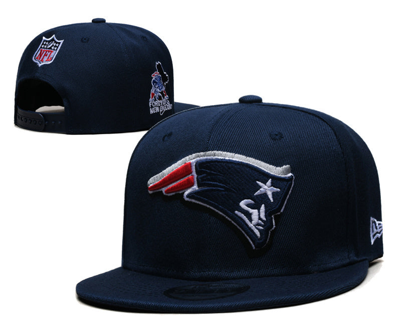 New England Patriots Navy/White Forever New England - patch traseiro Pat 9FIFTY Snapback