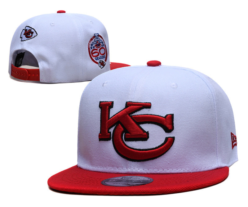 Kansas City Chiefs White/Red 60 Seasons AFL Commemorative 9FIFTY Snapback
