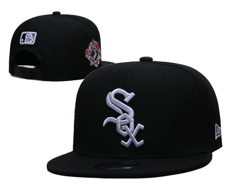 Chicago White Sox Black/White Floral/Rose Edition 9FIFTY Snapback