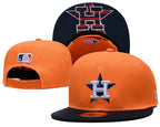 Houston Astros Orange/Navy Patriotic/4th of July Edition Snapback