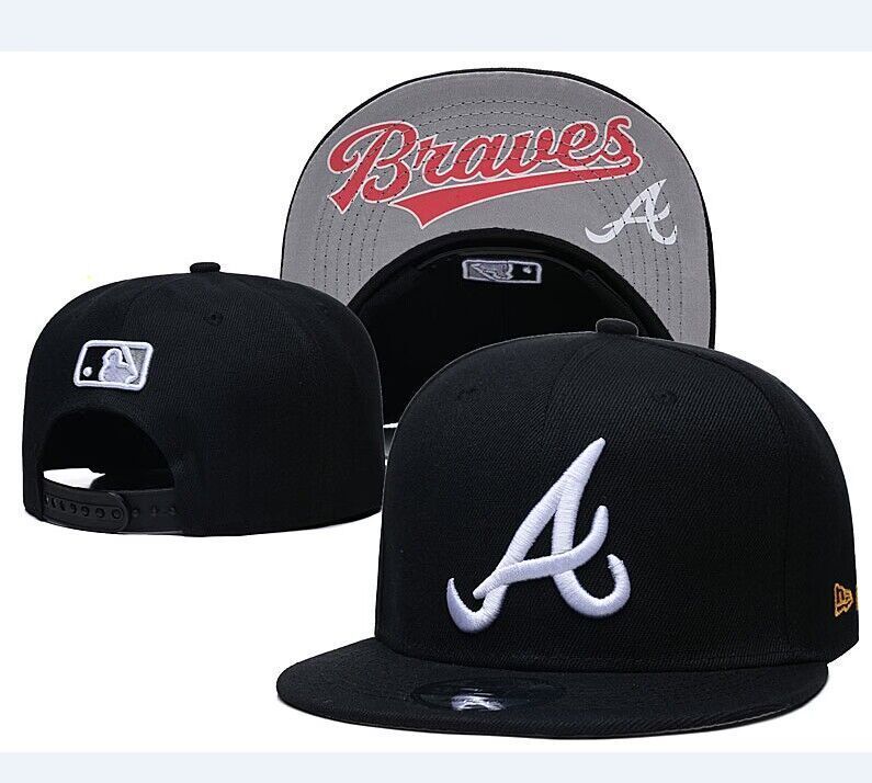 Atlanta Braves Black/White 9FIFTY Snapback