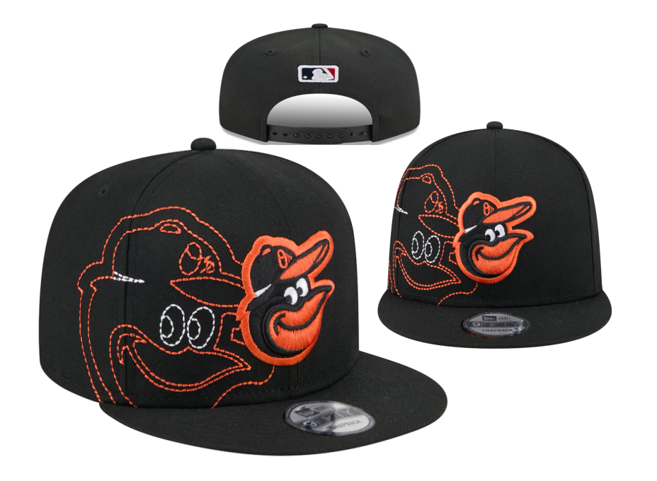 Baltimore Orioles Black/Orange 9FIFTY Snapback