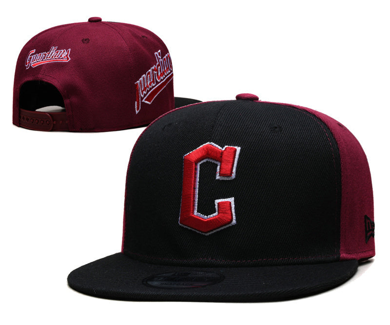 Cleveland Guardians Black/Burgundy 9FIFTY Snapback