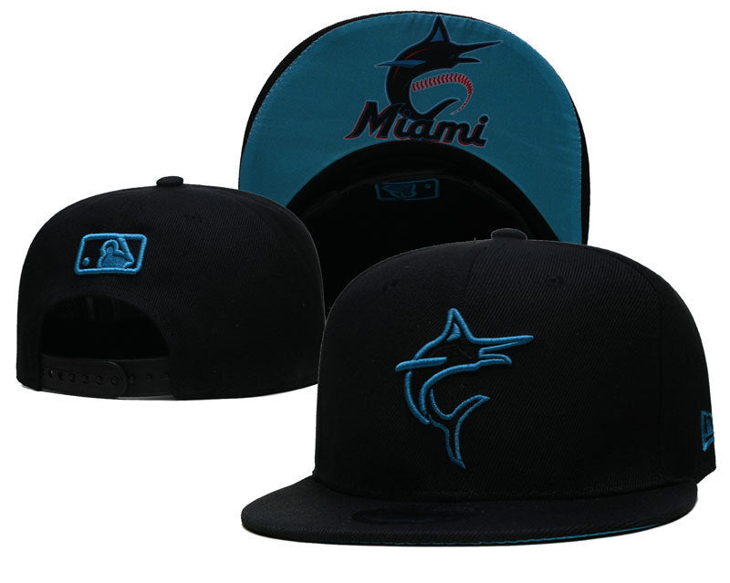Miami Marlins Black/Blue 9FIFTY Snapback