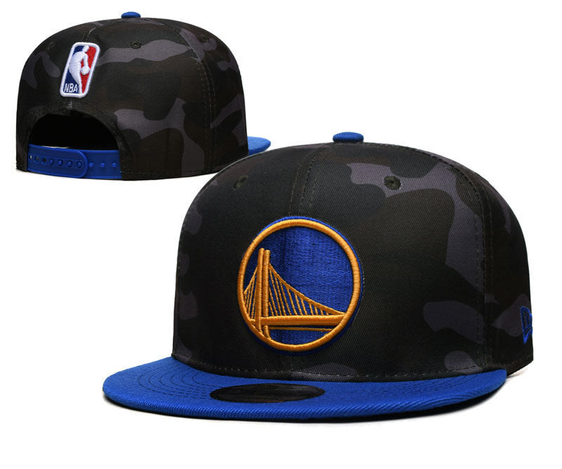 Golden State Warriors Black Camo/Royal Blue 9FIFTY Snapback