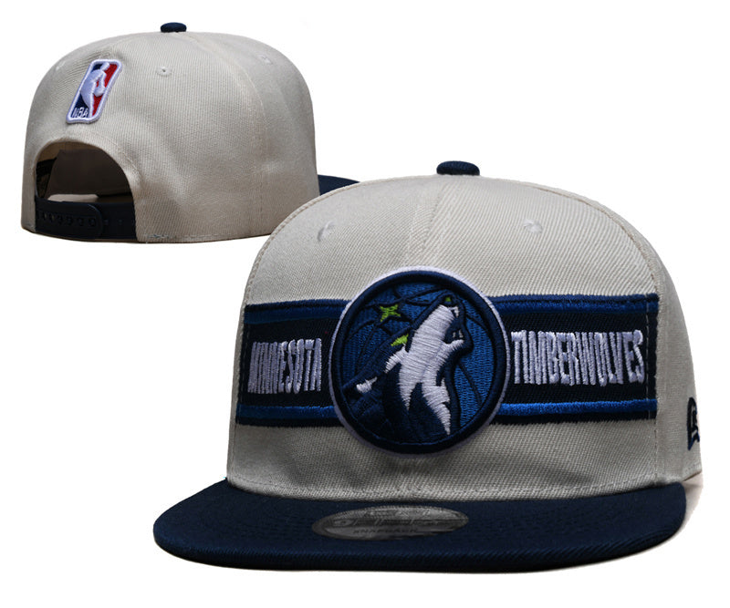 Minnesota Timberwolves Beige/Navy 9FIFTY Snapback