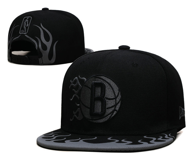 Brooklyn Nets Black/Gray Edition tema Flames (Flame Edition 9FIFTY Snapback