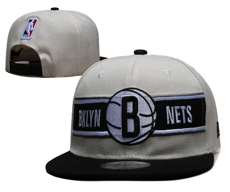 Brooklyn Nets Beige/Black 9FIFTY Snapback