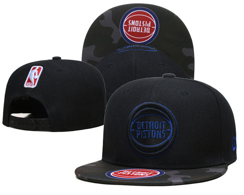 Detroit Pistons Black/Blue Snapback