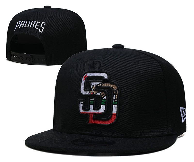 San Diego Padres Black/White California State Flag/Edition Bandeira 9FIFTY Snapback