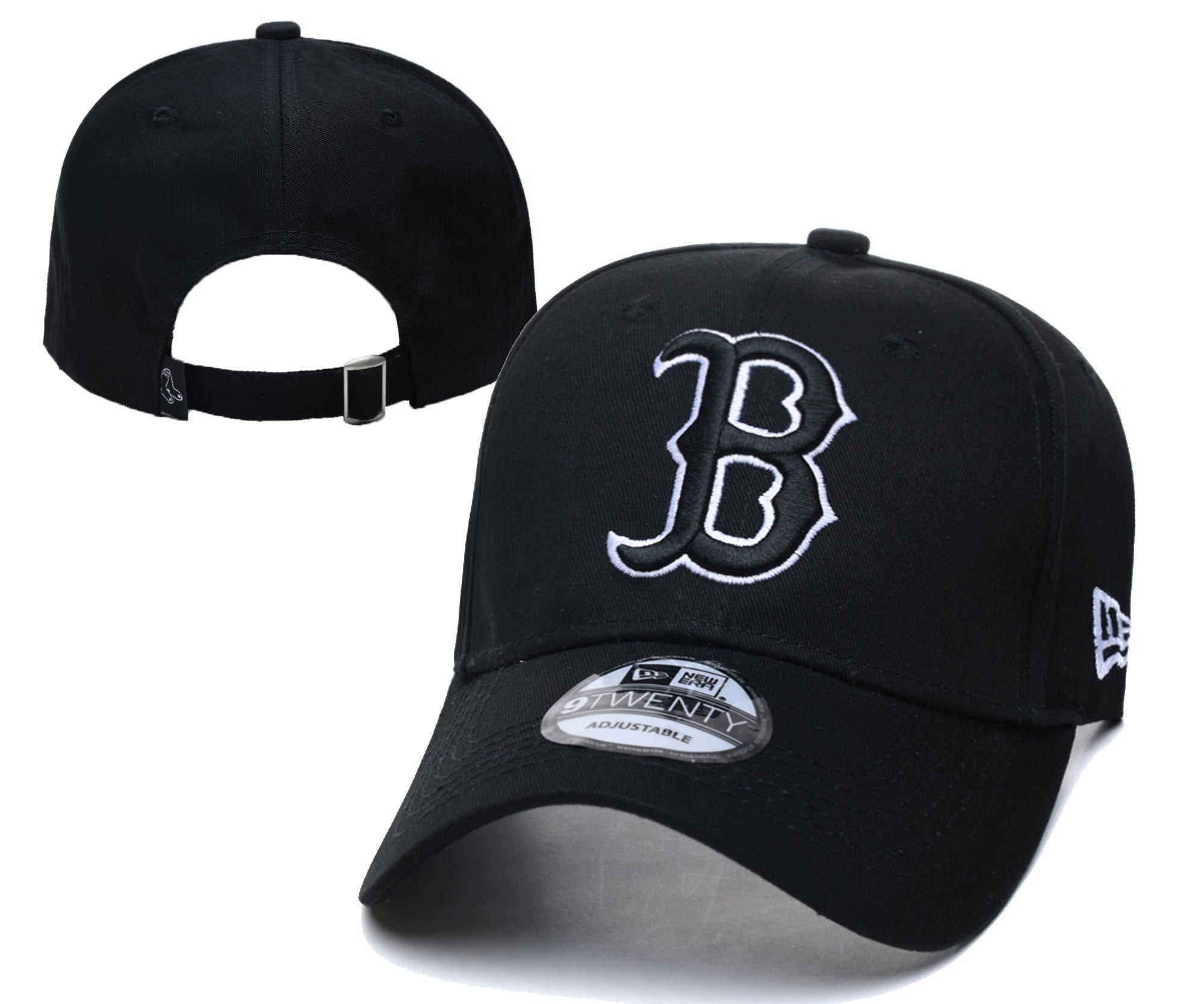 Boston Red Sox Black/White 9TWENTY Strapback