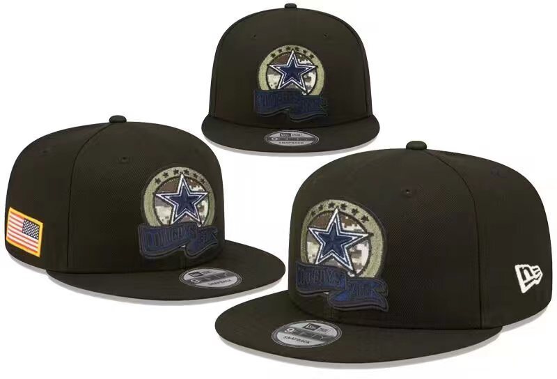 Dallas Cowboys Black/Camo Salute to Service 9FIFTY Snapback