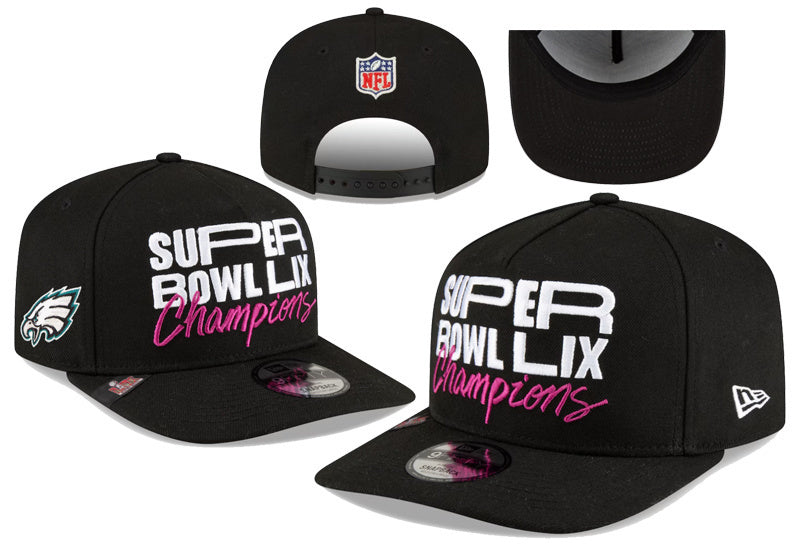 Philadelphia Eagles Black/White Super Bowl LIX Champions 9FIFTY Snapback