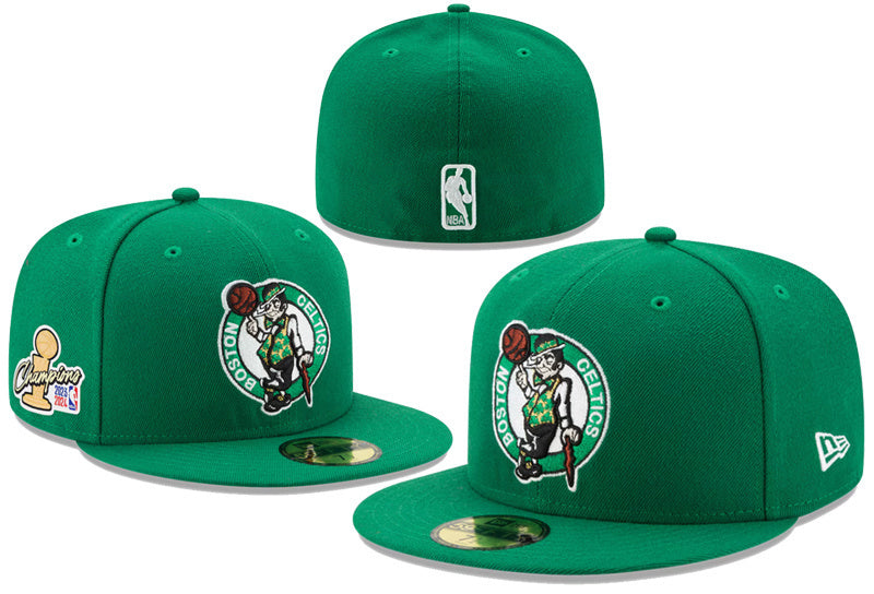 Boston Celtics Green/White Green UV NBA Champions 2024 Boston Celtics 59FIFTY Fitted