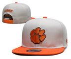 Clemson Tigers White/Orange 9FIFTY Snapback