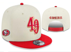 San Francisco 49ers Cream/Red 9FIFTY Snapback