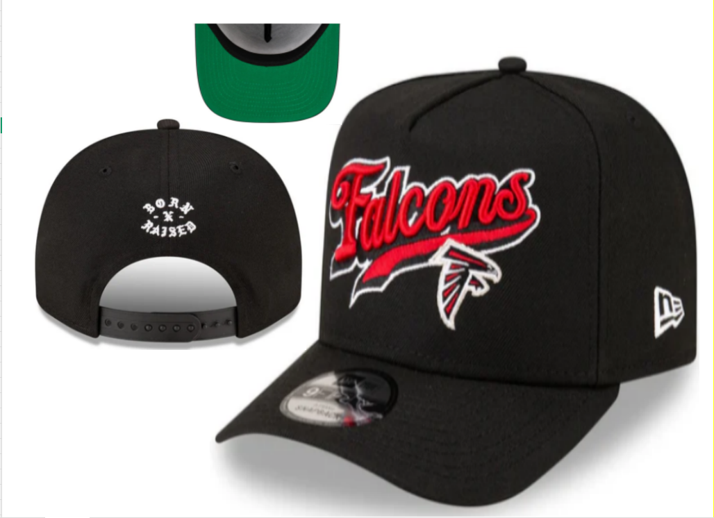 Atlanta Falcons Black/Red Green UV Born x Raised 9FORTY Adjustable