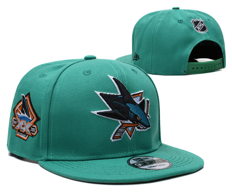 San Jose Sharks Green-Água (Teal)/Black San Jose Sharks 20th Anniversary (1991-2011 9FIFTY Snapback