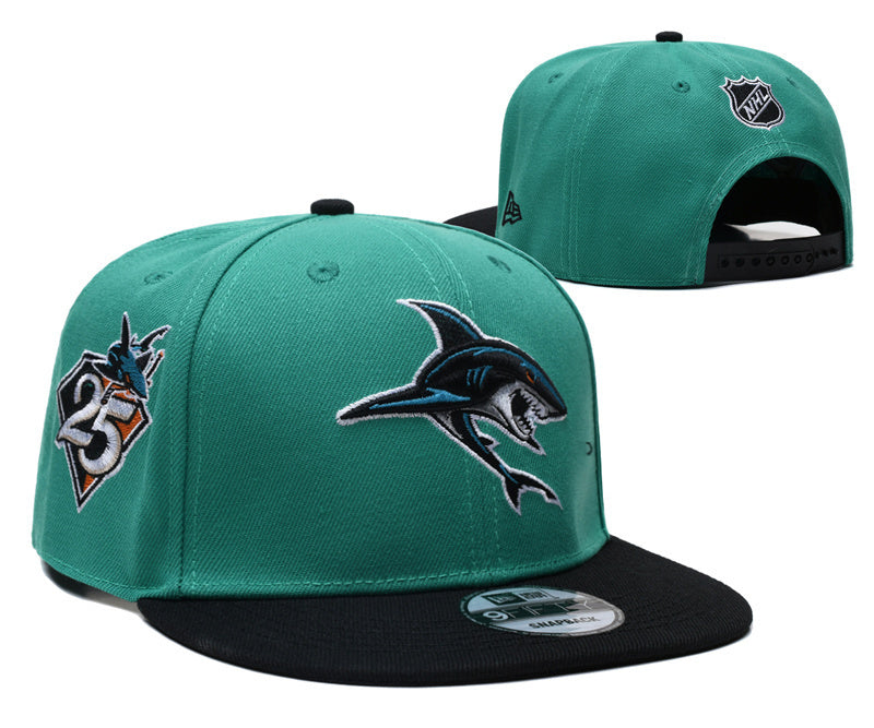 San Jose Sharks Teal/Black San Jose Sharks 35th Anniversary 9FIFTY Snapback