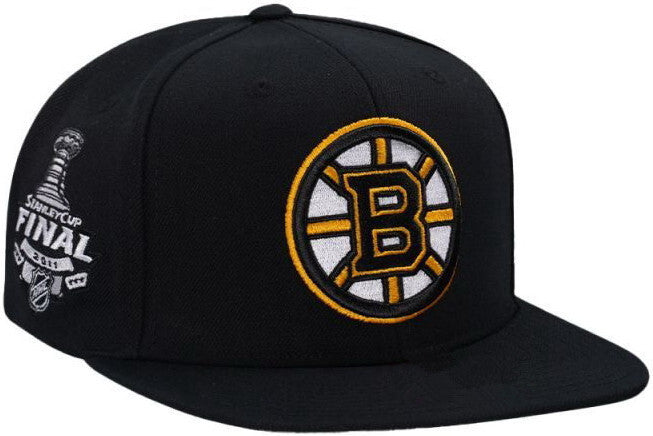 Boston Bruins Black/Gold Stanley Cup Final 2011 Snapback