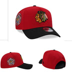 Chicago Blackhawks Red/Black 9FORTY Adjustable