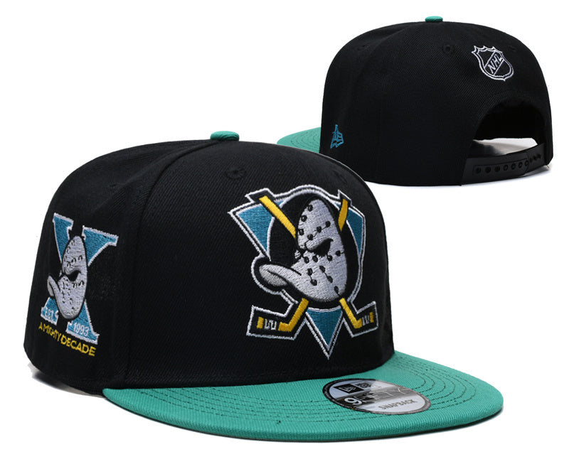 Anaheim Ducks Black/Teal A Mighty Decade - 10th Anniversary 1993 9FIFTY Snapback
